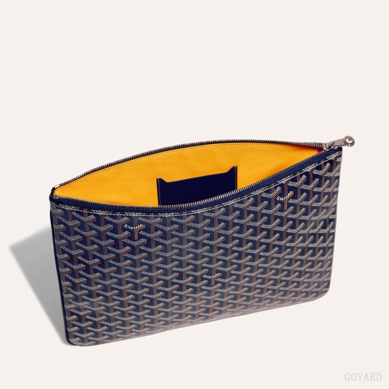 Goyard Sénat MGM Pouch Kese Çanta Lacivert Mavi | GY-FPQ7298