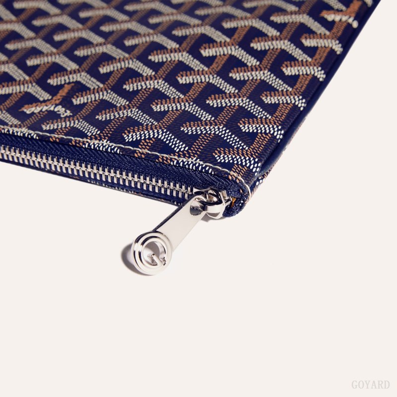 Goyard Sénat MGM Pouch Kese Çanta Lacivert Mavi | GY-FPQ7298