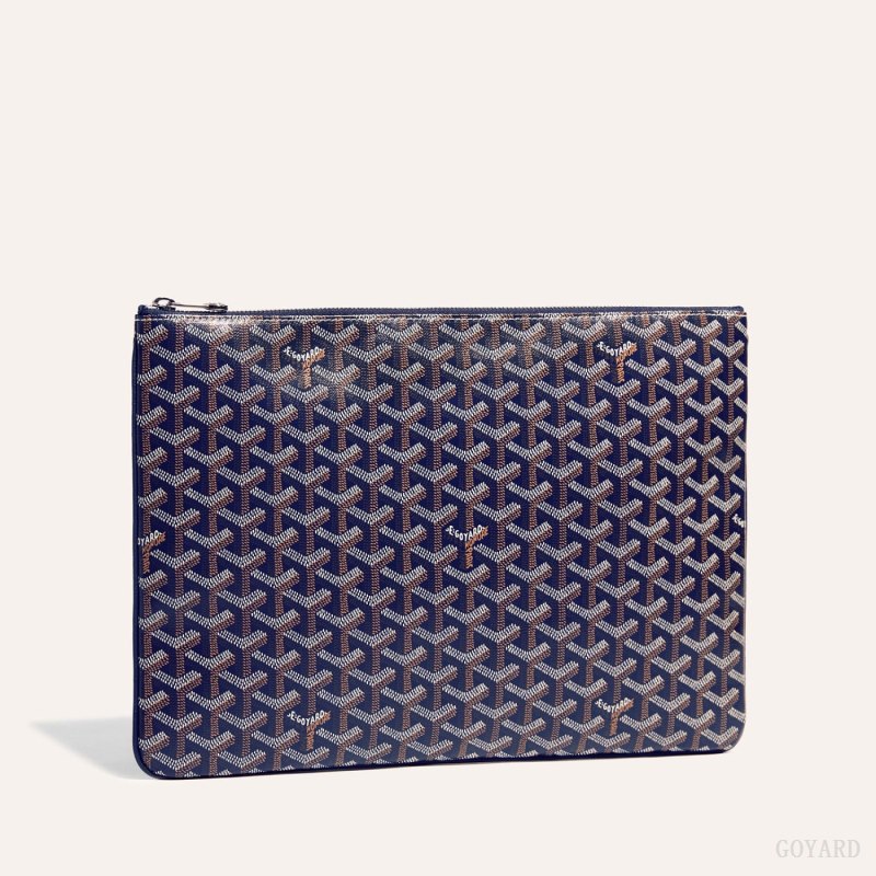 Goyard Sénat MGM Pouch Kese Çanta Lacivert Mavi | GY-FPQ7298
