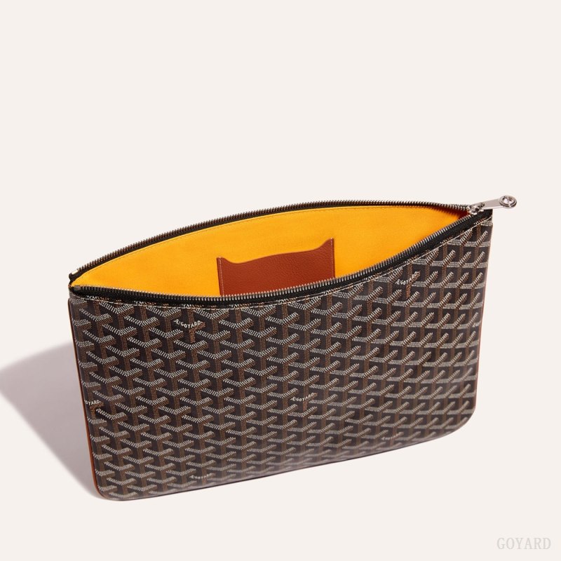 Goyard Sénat MGM Pouch Kese Çanta Siyah Kahverengi | GY-VIK1298