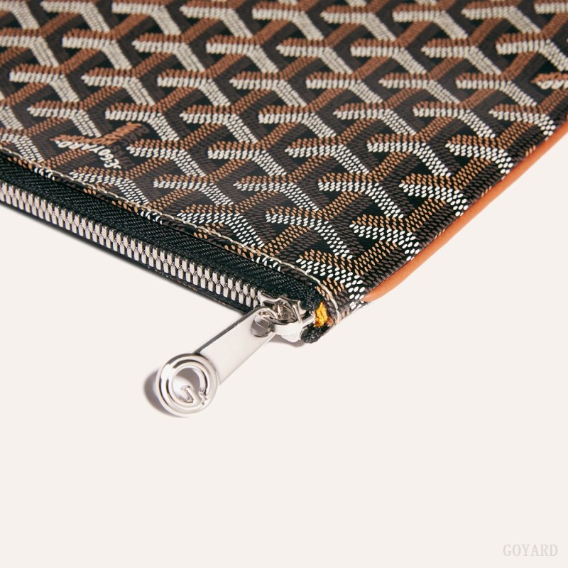 Goyard Sénat MGM Pouch Kese Çanta Siyah Kahverengi | GY-VIK1298