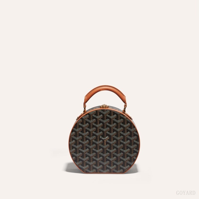 Goyard THE ALTO HATBOX TRUNK BAG Mini Çanta Siyah Kahverengi | GY-ACU0136