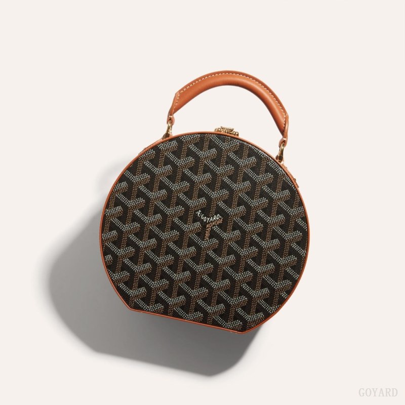 Goyard THE ALTO HATBOX TRUNK BAG Mini Çanta Siyah Kahverengi | GY-ACU0136