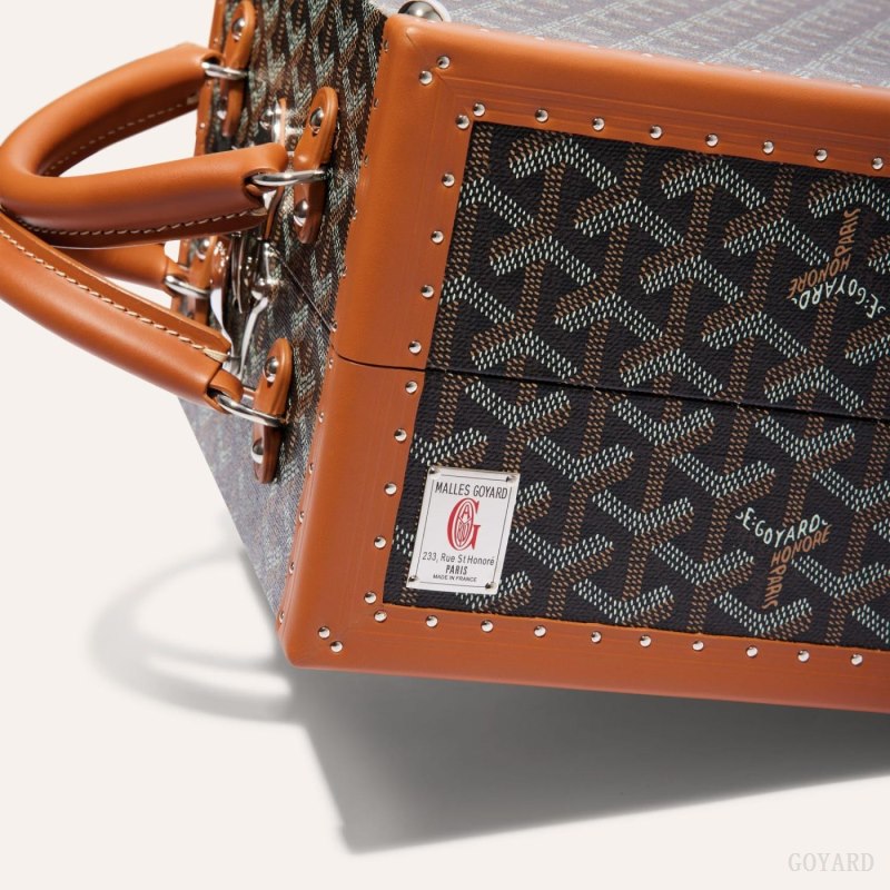 Goyard TRAVEL BOWL Boxes Siyah Kahverengi | GY-AMW3547