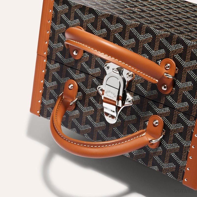Goyard TRAVEL BOWL Boxes Siyah Kahverengi | GY-AMW3547