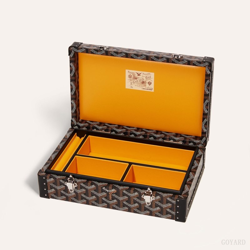 Goyard VENDÔME JEWELLERY CASE Boxes Siyah | GY-ZUB7785