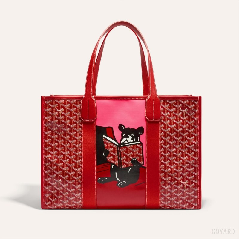 Goyard VILLETTE TOTE BAG Çantası Kırmızı | GY-JWH7373