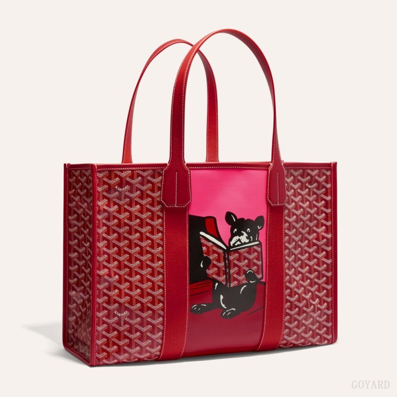 Goyard VILLETTE TOTE BAG Çantası Kırmızı | GY-JWH7373