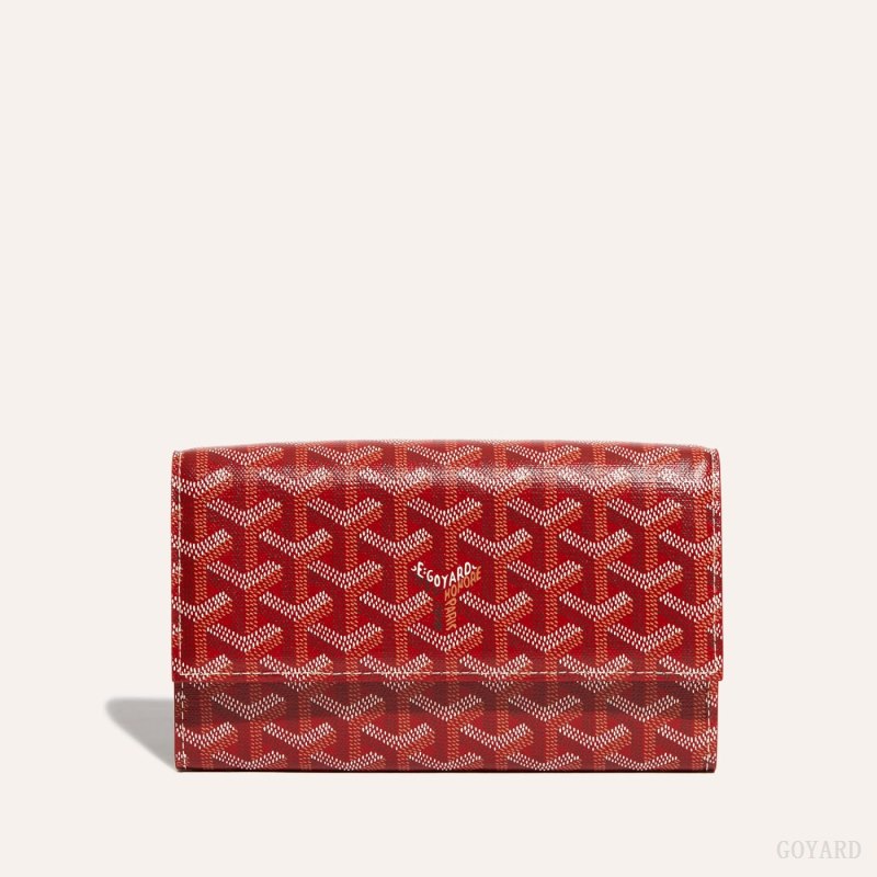 Goyard Varenne Continental Wallet Omuz Çantası Kırmızı | GY-YWI1065