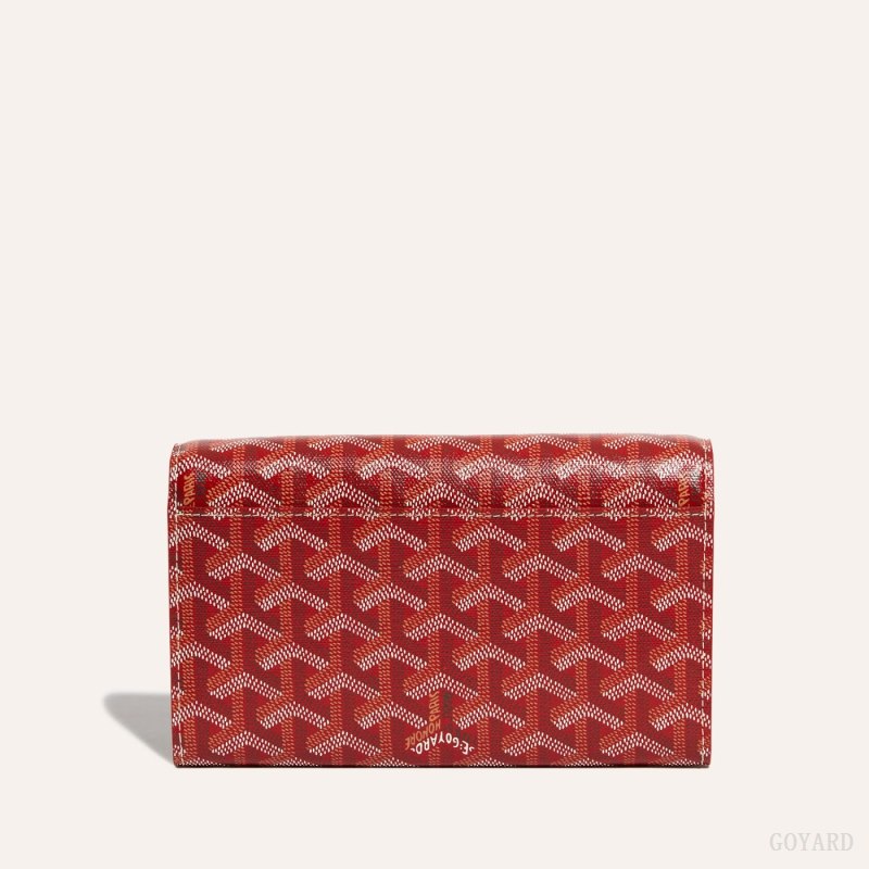 Goyard Varenne Continental Wallet Omuz Çantası Kırmızı | GY-YWI1065