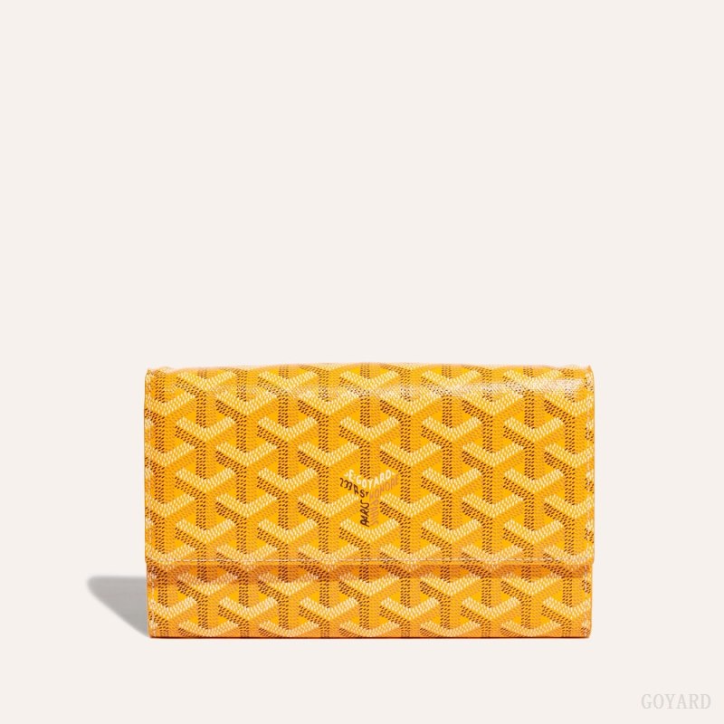 Goyard Varenne Continental Wallet Omuz Çantası Sarı | GY-LIV3758