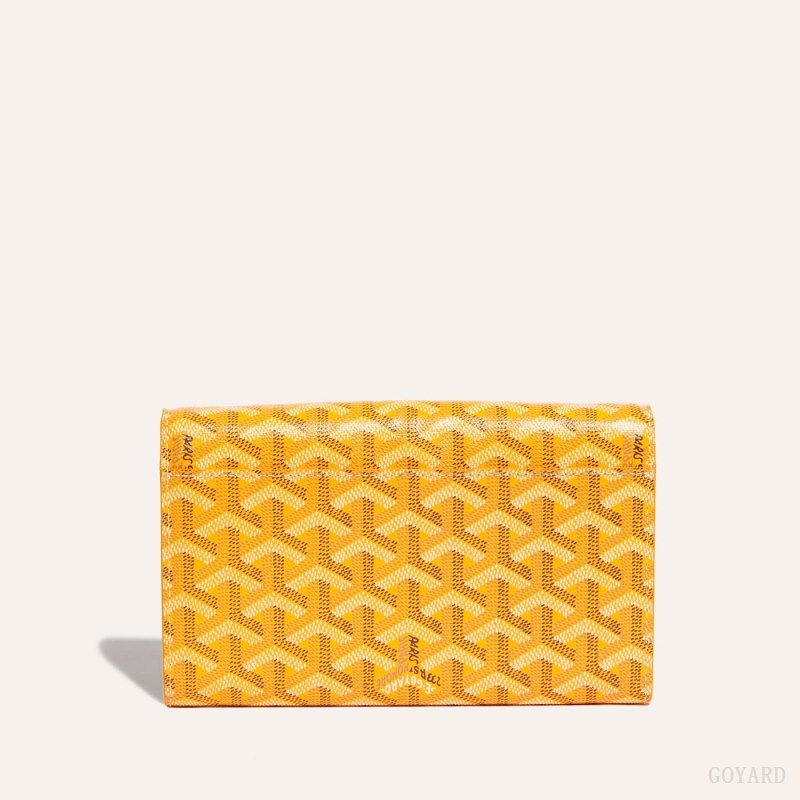 Goyard Varenne Continental Wallet Omuz Çantası Sarı | GY-LIV3758