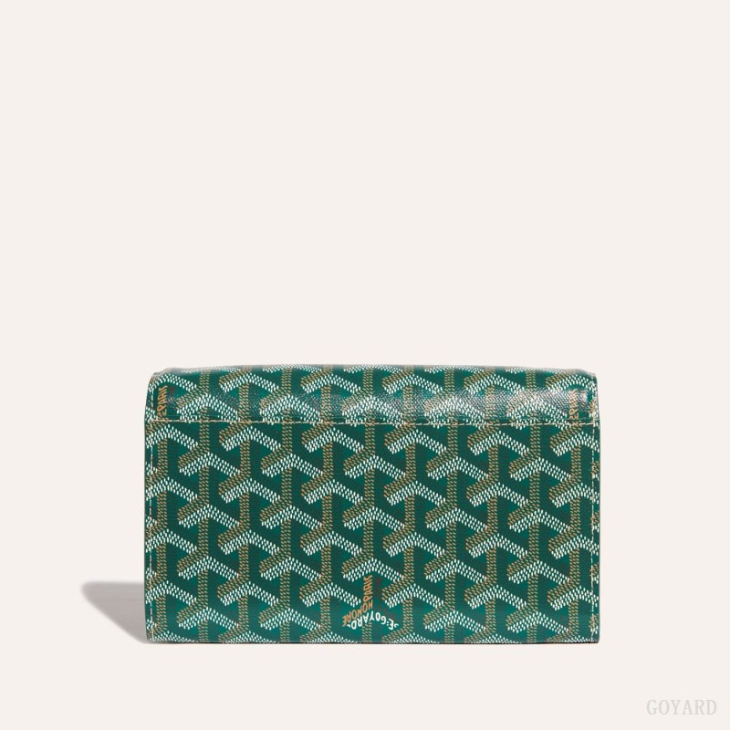 Goyard Varenne Continental Wallet Omuz Çantası Yeşil | GY-INY4547