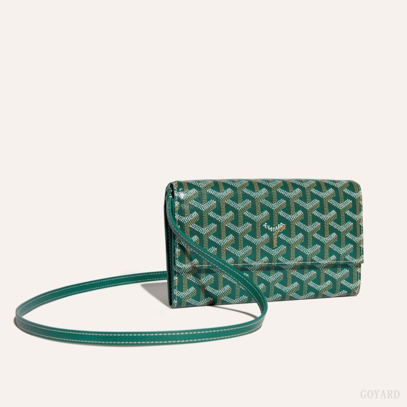 Goyard Varenne Continental Wallet Omuz Çantası Yeşil | GY-INY4547