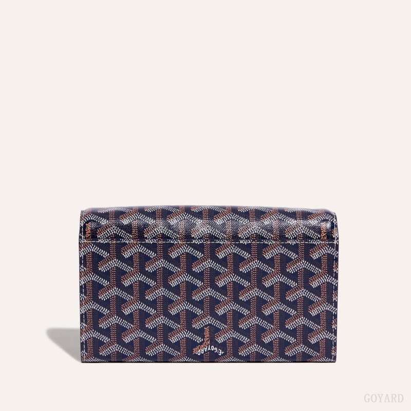 Goyard Varenne Continental Wallet Omuz Çantası Lacivert Mavi | GY-BKV0729