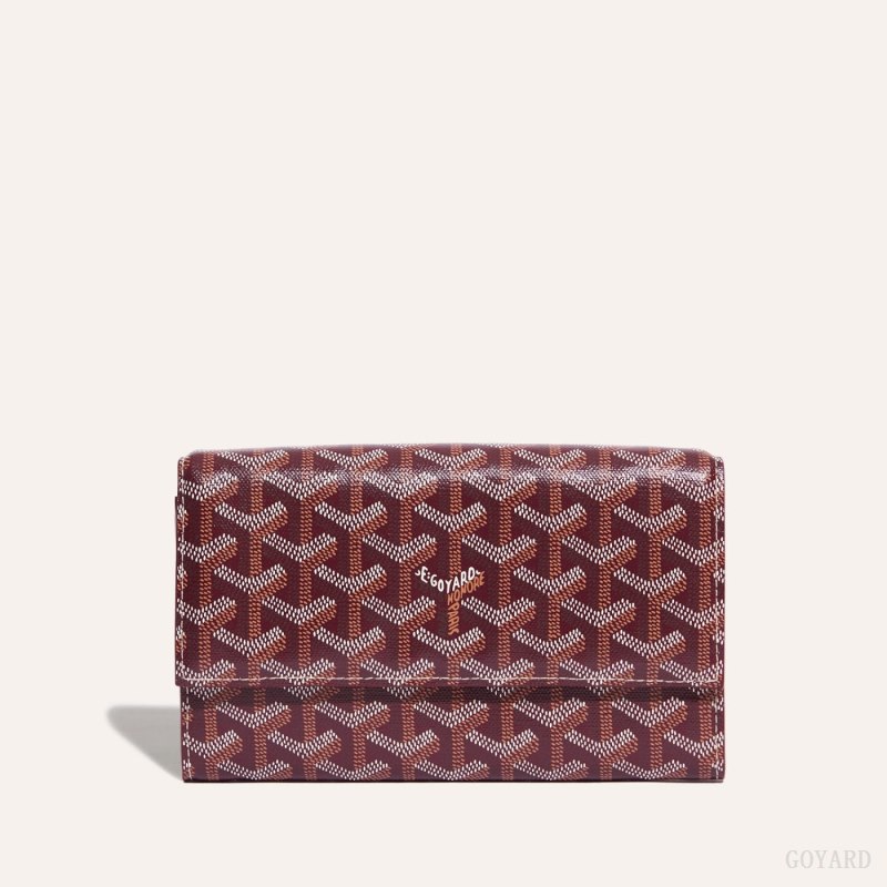 Goyard Varenne Continental Wallet Omuz Çantası Bordo | GY-DYK2154