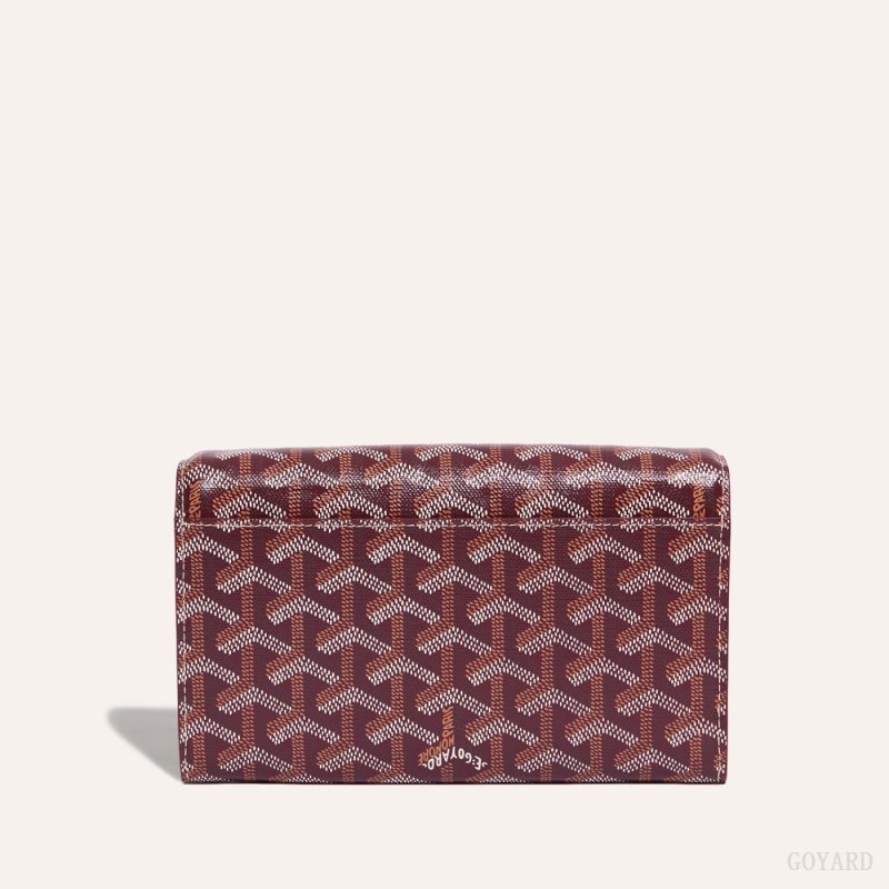 Goyard Varenne Continental Wallet Omuz Çantası Bordo | GY-DYK2154