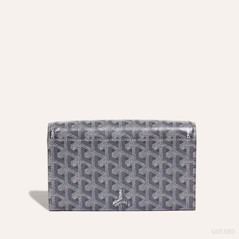 Goyard Varenne Continental Wallet Omuz Çantası Gri | GY-JWY3589