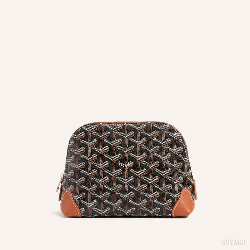 Goyard Vendôme Cosmetic Pouch Çanta Aksesuarları Siyah Kahverengi | GY-OXD5196