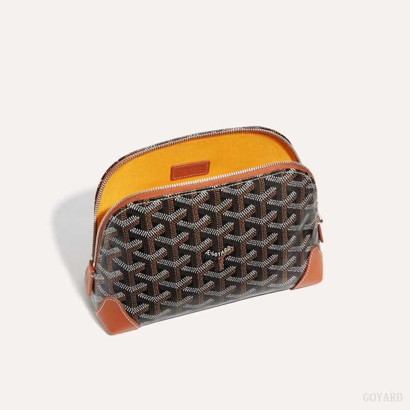Goyard Vendôme Cosmetic Pouch Çanta Aksesuarları Siyah Kahverengi | GY-OXD5196