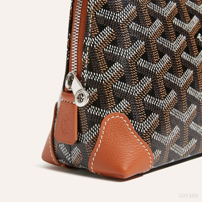 Goyard Vendôme Cosmetic Pouch Çanta Aksesuarları Siyah Kahverengi | GY-OXD5196