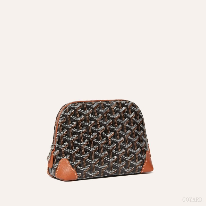Goyard Vendôme Cosmetic Pouch Çanta Aksesuarları Siyah Kahverengi | GY-OXD5196