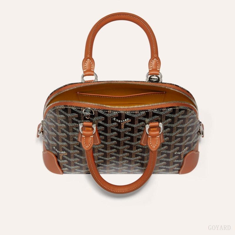 Goyard Vendôme Mini Bag Çantası Siyah Kahverengi | GY-GCJ8466