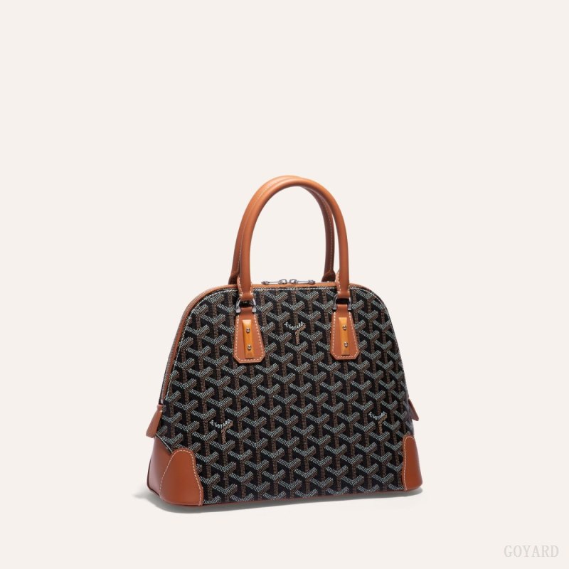 Goyard Vendôme PM Bag Omuz Çantası Siyah Kahverengi | GY-ZLL5424