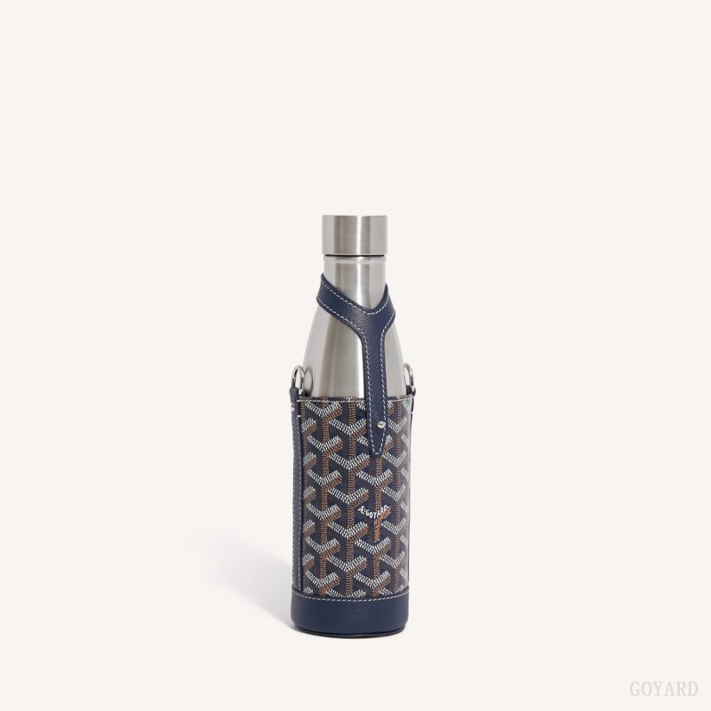 Goyard Yonne MM Case & Flask Aksesuar Lacivert Mavi | GY-SJT0871
